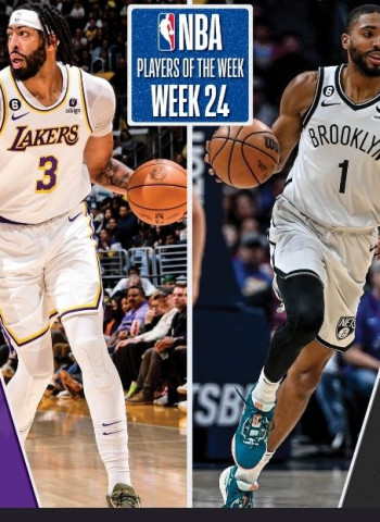 Anthony Davis y Mikal Bridges, jugadores de la semana NBA