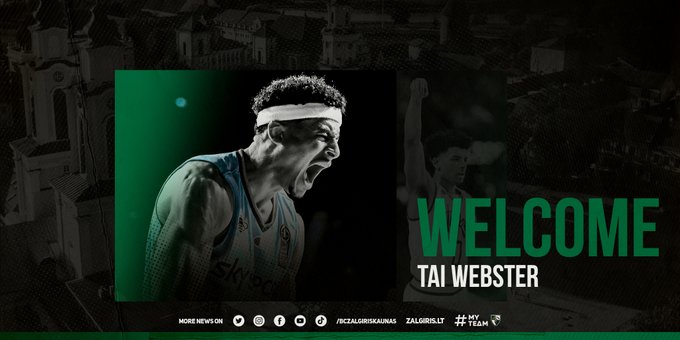Movimiento en Kaunas: Mudiay fuera, Webster dentro