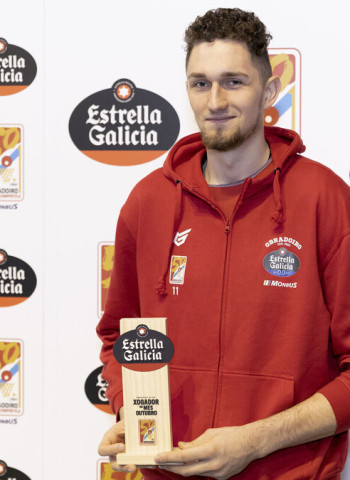Laurynas Birutis ha sido elegido Jugador Estrella Galicia de Octubre