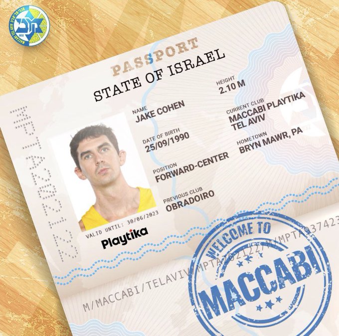 Jake Cohen vuelve al Maccabi