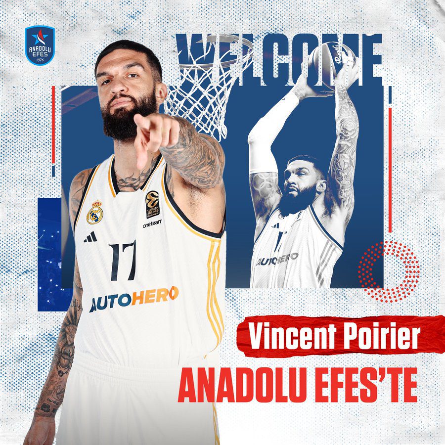 El Anadolu Efes anuncia el fichaje de Vincent Poirier