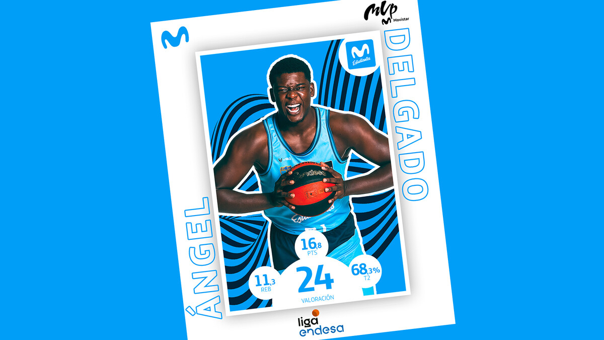 Ángel Delgado, MVP Movistar de abril