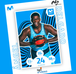 Ángel Delgado, MVP Movistar de abril