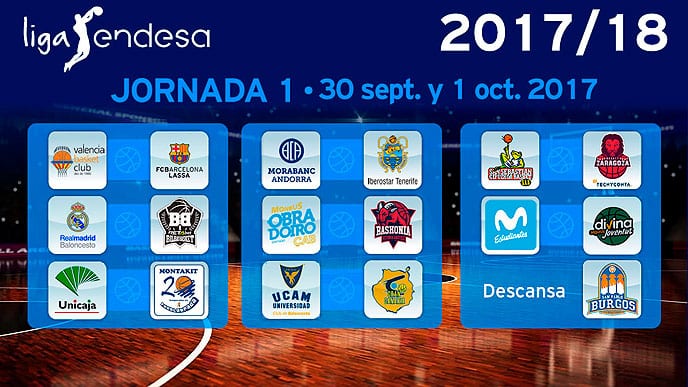 Calendario de la temporada 2017-18 de la liga Endesa