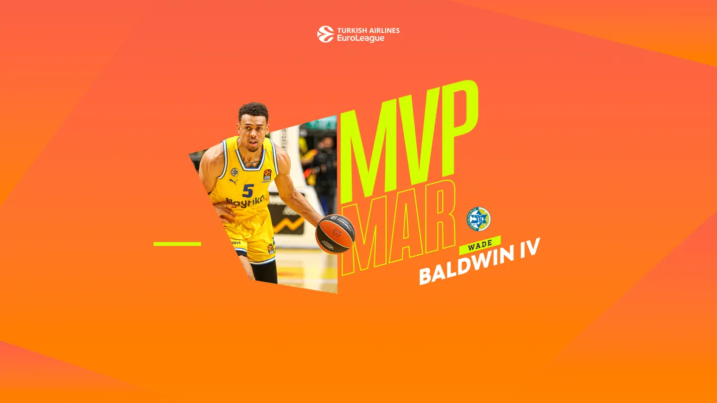 MVP de marzo EuroLeague: Wade Baldwin, Maccabi Playtika Tel Aviv