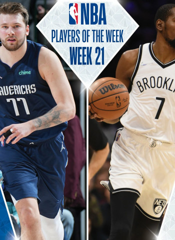 Kevin Durant y Luka Doncic, jugadores de la semana NBA