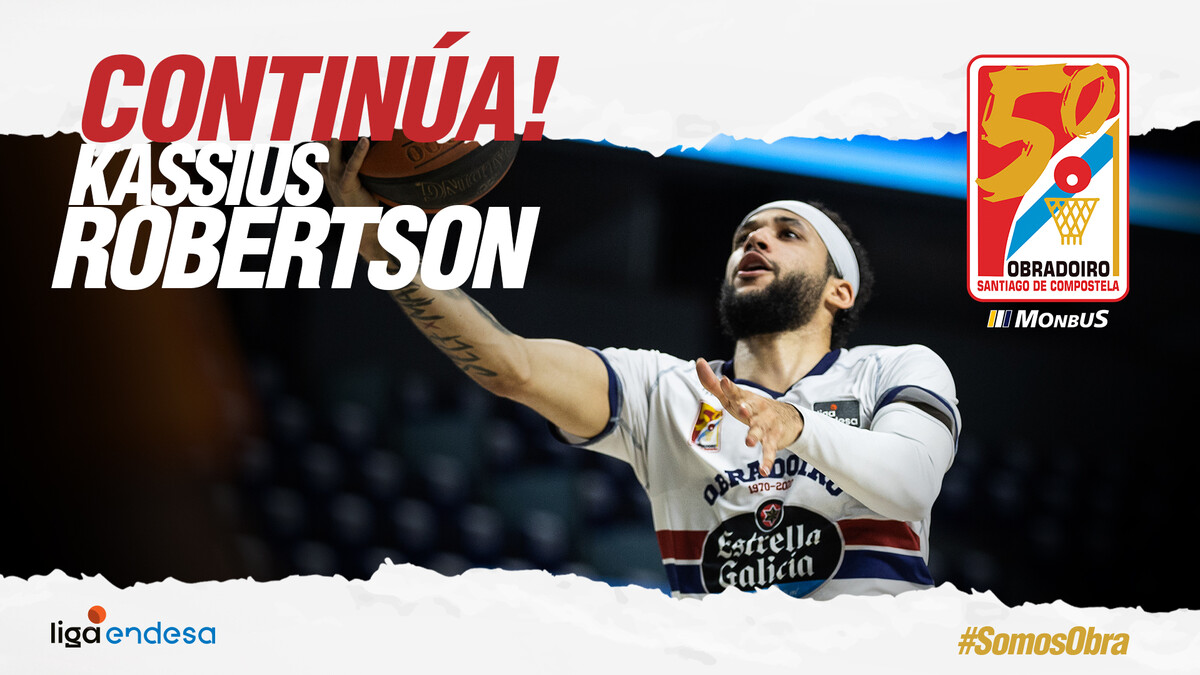 Kassius Robertson se queda en el Monbus Obradoiro