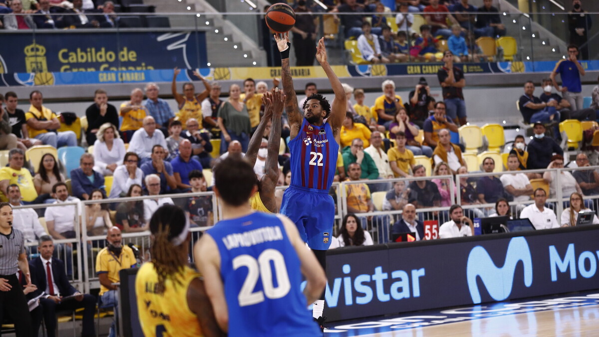 El Barcelona, a semifinales con una agónica victoria en Gran Canaria (86-88)