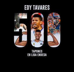 Edy Tavares irrumpe en el legendario club de los 500 tapones