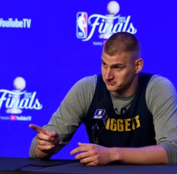 Nikola Jokic, ante el 4º partido de la final NBA