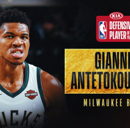 Giannis Antetokounmpo es premiado como el Mejor defensor de la NBA