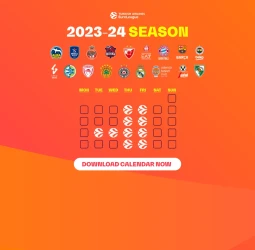 Consigue ya el calendario de la Euroliga 2023-24