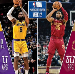 LeBron James y Donovan Mitchell, jugadores de la semana NBA