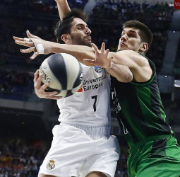 Clásico en la final de la Copa tras la victoria del Real Madrid ante la Penya (93-81)