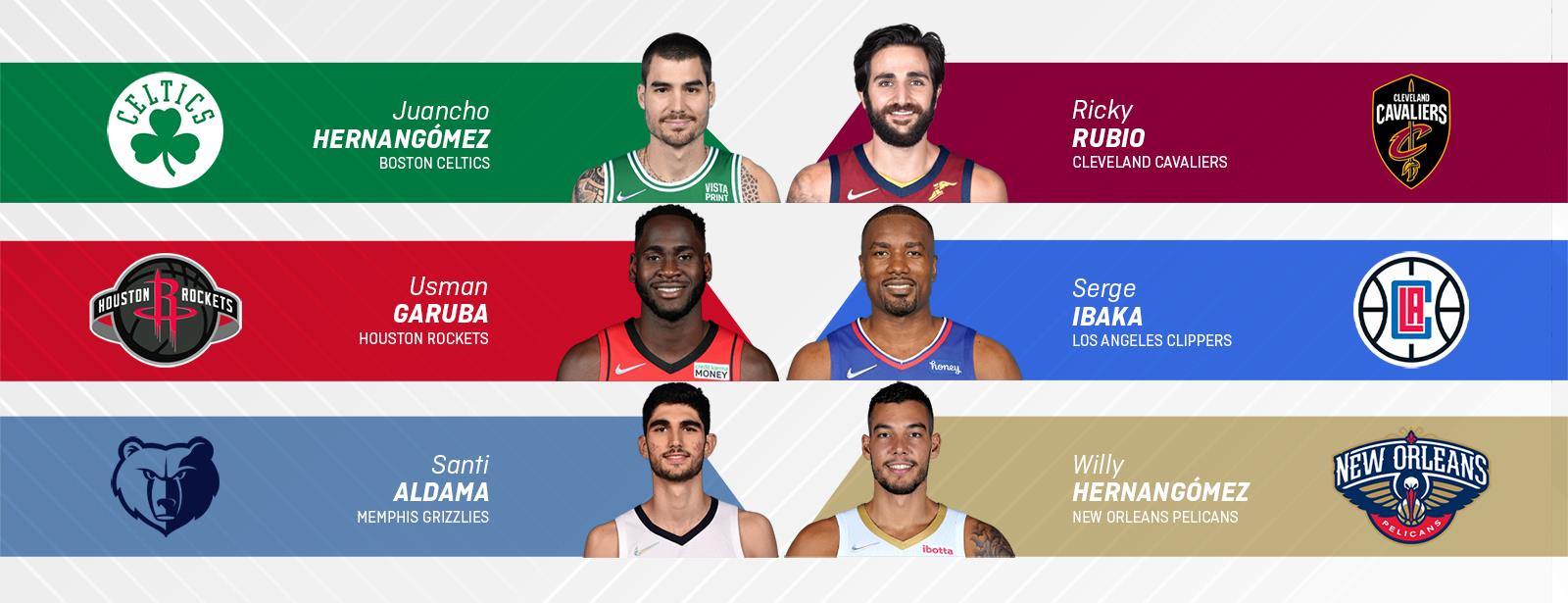 Seis españoles, protagonistas en la temporada 75 de la NBA