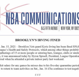 La NBA se pone dura con Kyrie Irving