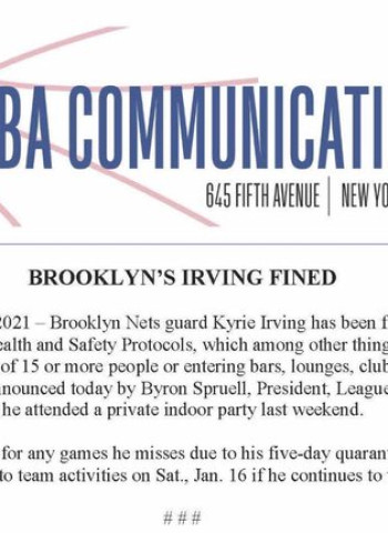 La NBA se pone dura con Kyrie Irving