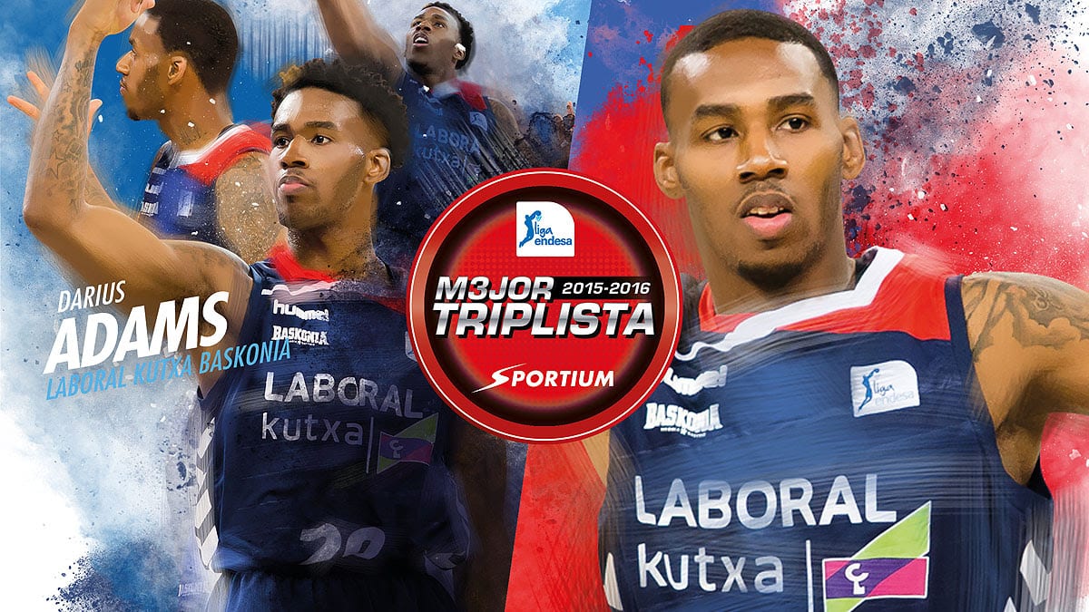 Darius Adams, premio Sportium al mejor triplista