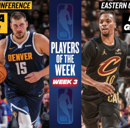 Nikola Jokic y Darius Garland, jugadores de la semana NBA