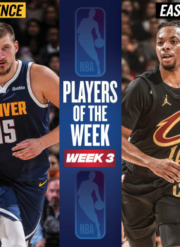 Nikola Jokic y Darius Garland, jugadores de la semana NBA