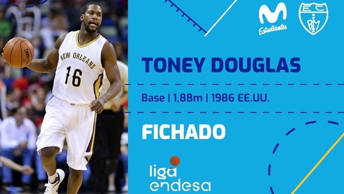 Toney Douglas, experiencia al servicio de Movistar Estudiantes