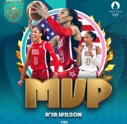 A'ja Wilson coronada como MVP de París 2024