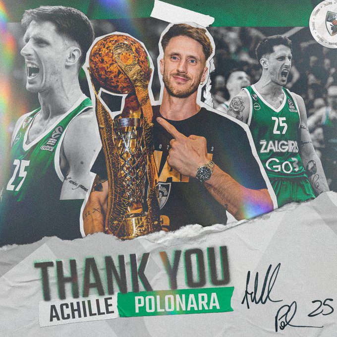 Achille Polonara y Zalgiris Kaunas separan sus caminos