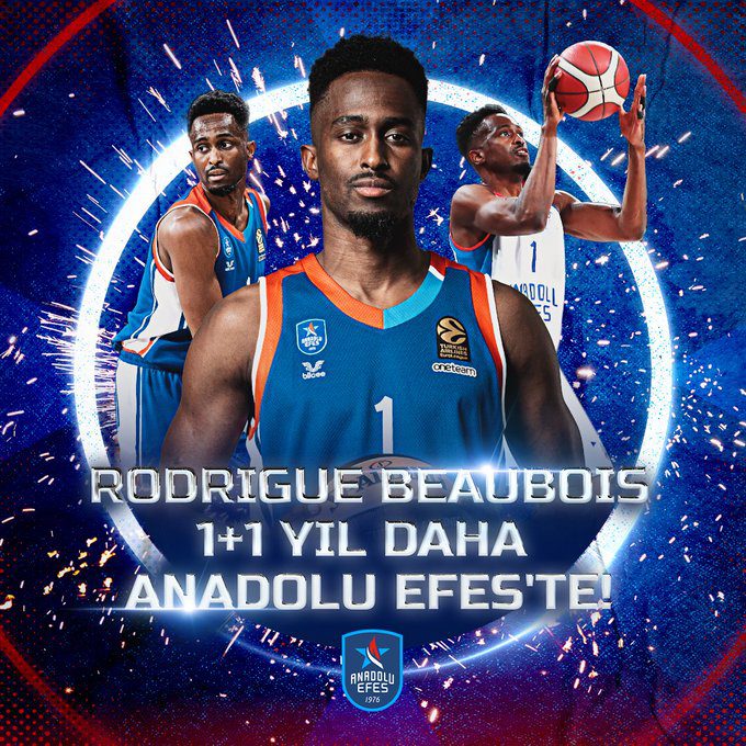 El Anadolu Efes anuncia la renovación de Rodrigue Beaubois