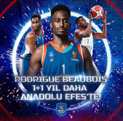 El Anadolu Efes anuncia la renovación de Rodrigue Beaubois