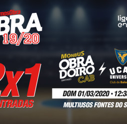 Los aficionados del Monbus Obradoiro podrán comprar entradas a 2x1 para el partido ante UCAM Murcia, solo esta semana