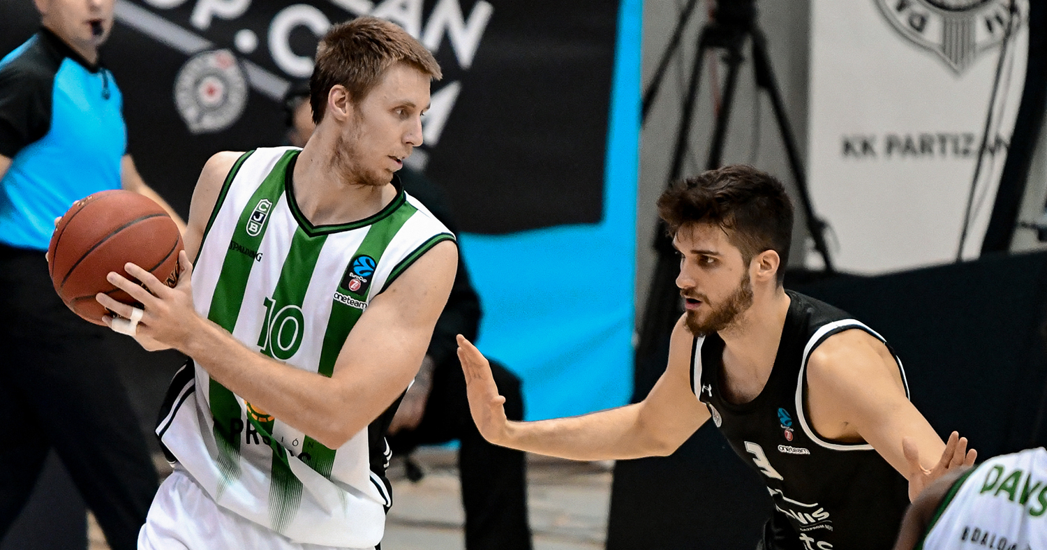 Los verdinegros caen contra el Partizan, pero igualan el average (78-75)