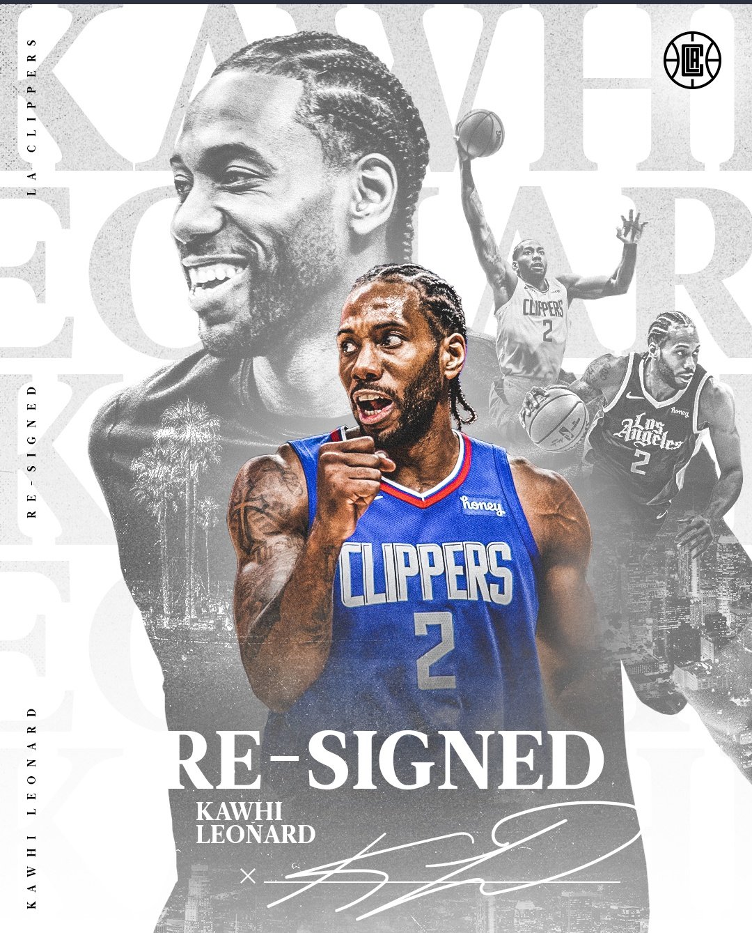 Los Clippers anuncian la renovación de Kawhi Leonard