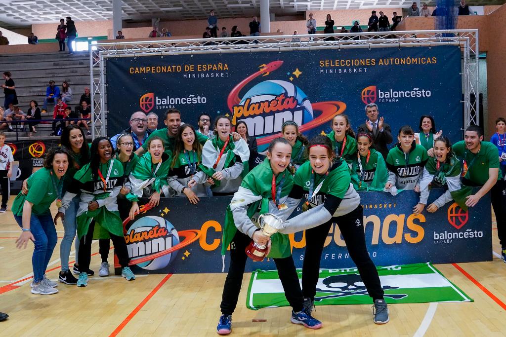 Minibasket: Andalucía reina por duplicado diez años después en San Fernando
