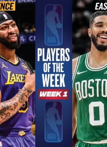 Anthony Davis y Jayson Tatum: Jugadores de la Semana NBA