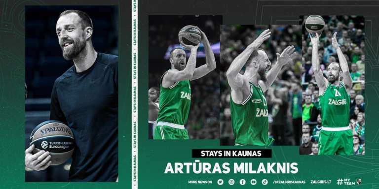 Arturas Milaknis, dos temporadas más en el Zalgiris Kaunas