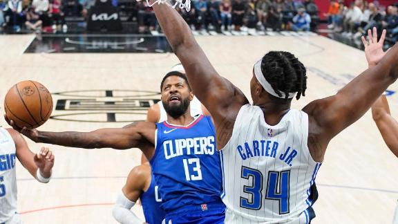 Clippers supera a los Magic con Harden como espectador, 102-118