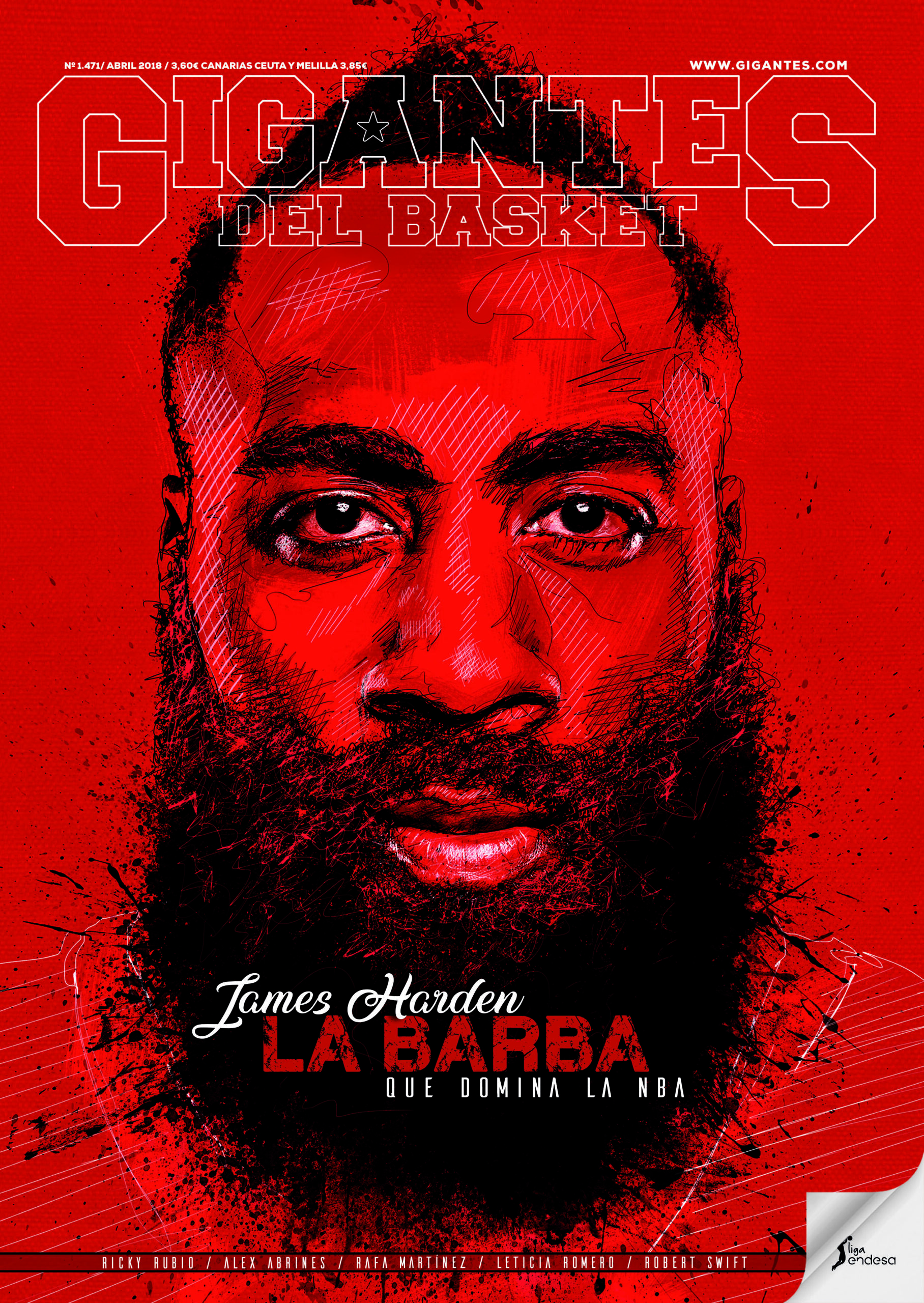 Harden te mira a los ojos. La Barba, protagonista de tu Gigantes de abril