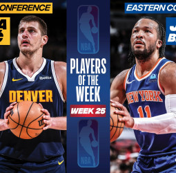 Nikola Jokic y Jalen Brunson, jugadores de la semana NBA