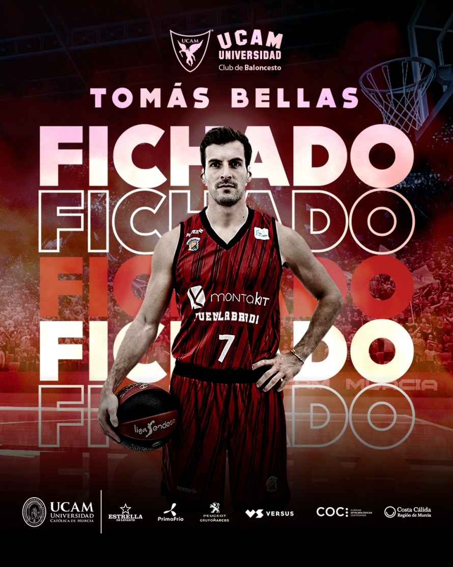 Tomás Bellas ficha por el UCAM Murcia