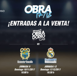Las entradas para el Monbus Obradoiro – Real Madrid ya a la venta en oficinas y web, con promoción especial para abonados y Black Friday