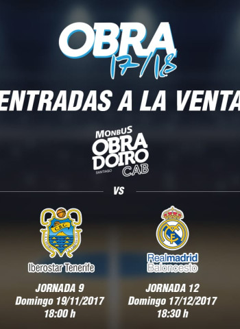 Las entradas para el Monbus Obradoiro – Real Madrid ya a la venta en oficinas y web, con promoción especial para abonados y Black Friday