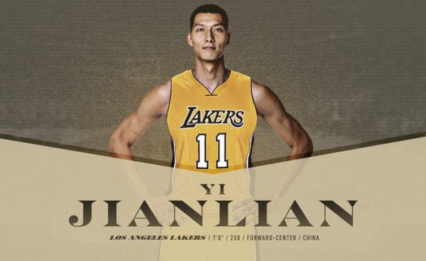 Los Angeles Lakers anuncian el fichaje del chino Yi Jianlian