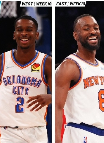 Kemba Walker y Shai Gilgeous-Alexander, jugadores de la semana NBA