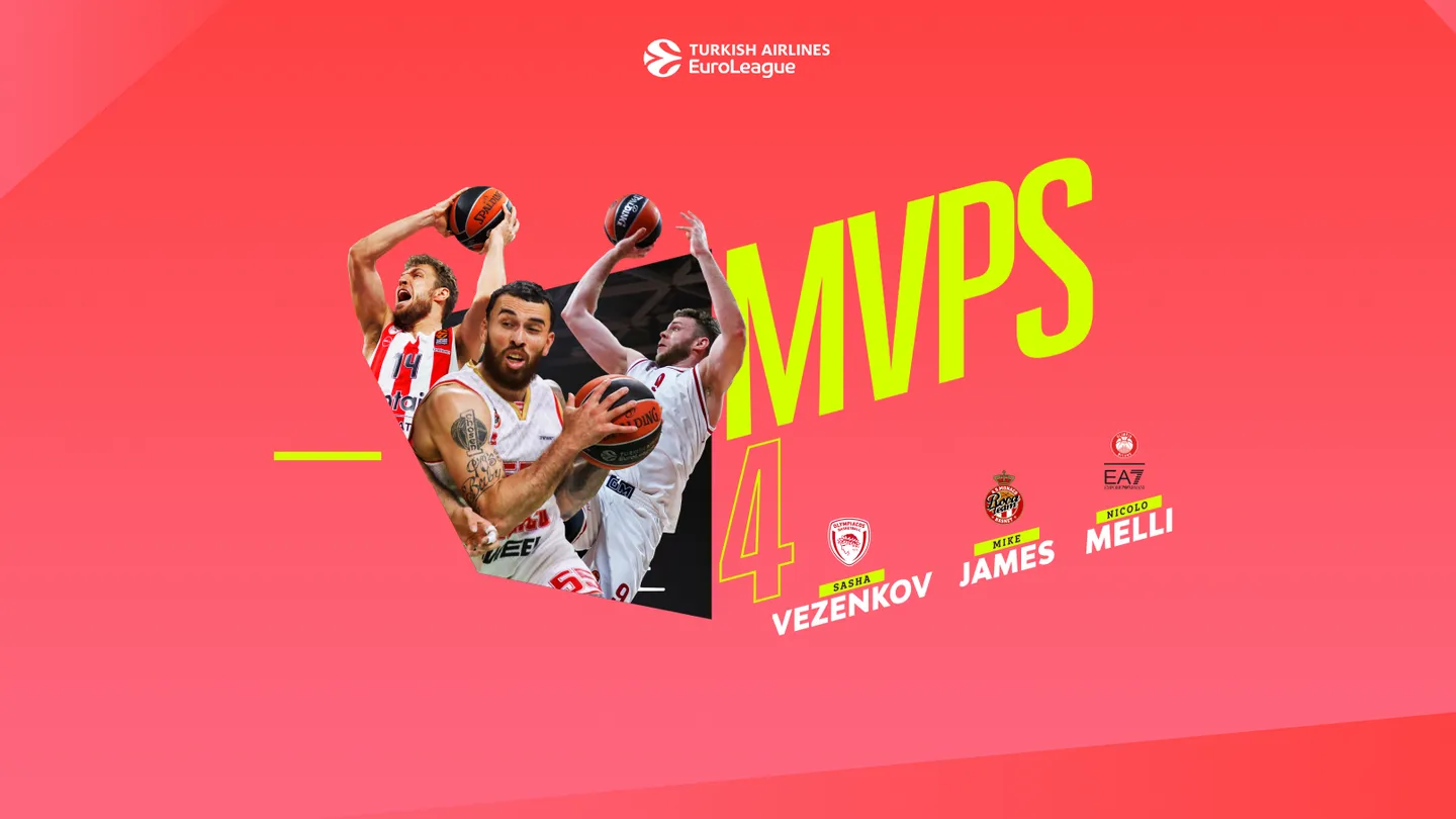 Mike James, Sasha Vezenkov, Nicolo Melli, MVP`s de la jornada 4 de la EuroLeague