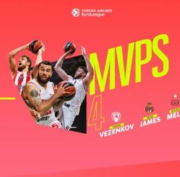 Mike James, Sasha Vezenkov, Nicolo Melli, MVP`s de la jornada 4 de la EuroLeague
