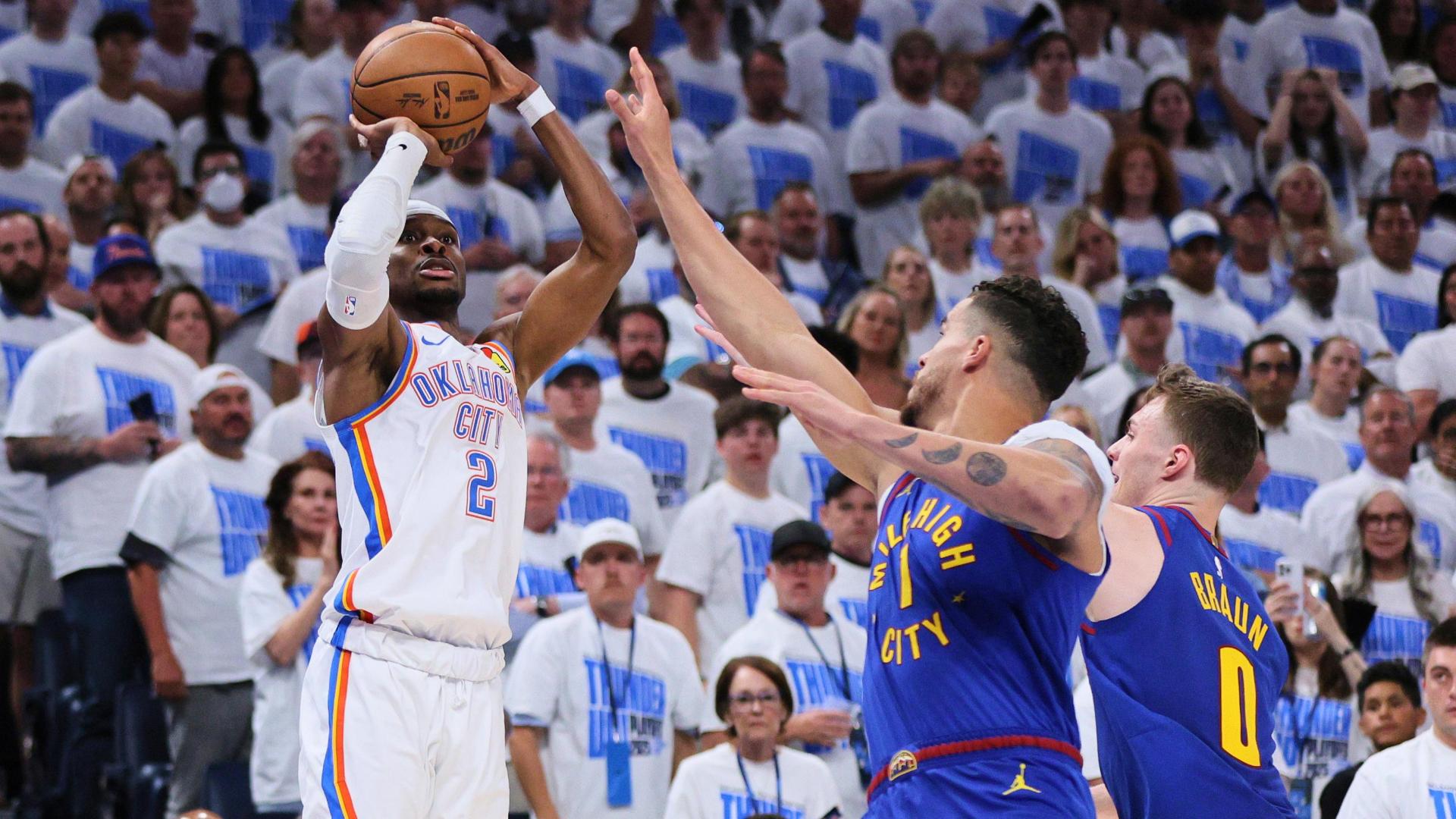 Los Thunder dejan sin margen de error a los Nuggets, 112-105 [3-2]