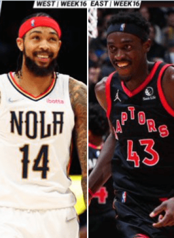 Pascal Siakam y Brandon Ingram, jugadores de la semana NBA
