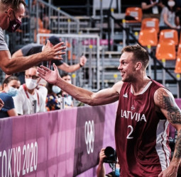 Letonia, oro olímpico masculino en el baloncesto 3x3