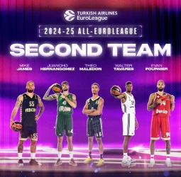 Euroleague Basketball anuncia el Segundo Equipo All-EuroLeague 2024–25
