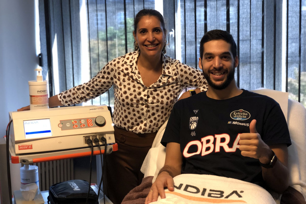 Los jugadores del Monbus Obradoiro, en las mejores manos gracias al centro médico-estético Patricia Domínguez y la terapia Indiba Activ